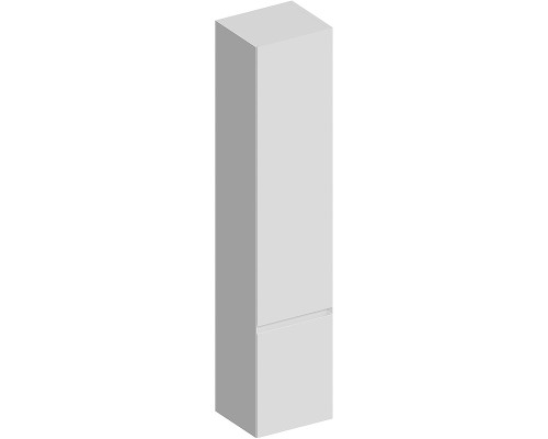Шкаф пенал Kerama Marazzi Cubo 35 R подвесной Белый матовый