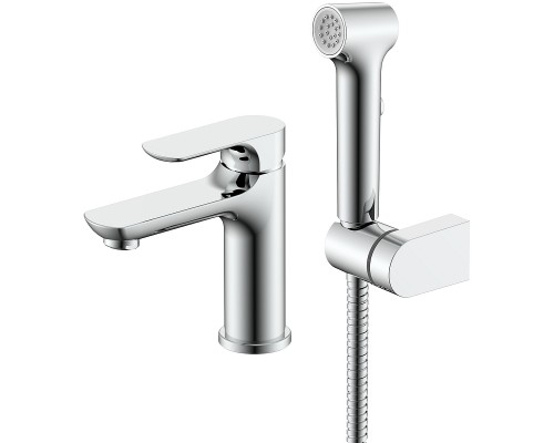 Смеситель для раковины Raglo R03.12 с гигиеническим душем Хром