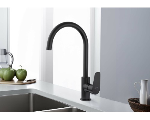 Смеситель для кухни Aquatek Бетта AQ1182MB Черный матовый