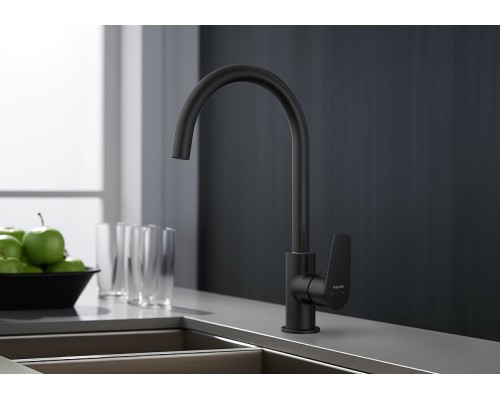 Смеситель для кухни Aquatek Бетта AQ1182MB Черный матовый