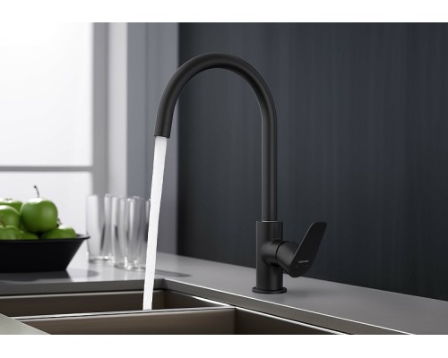 Смеситель для кухни Aquatek Бетта AQ1182MB Черный матовый