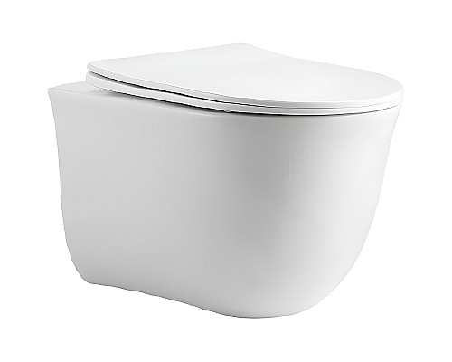 Комплект унитаза с инсталляцией Aquatek Set Aquatek Классик cm-009 4в1 с сиденьем Микролифт и Белой клавишей смыва