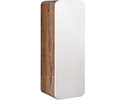 Подвесной шкаф Runo Ницца 35 R 00-00002127 Темное дерево Белый