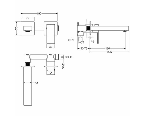 Смеситель для раковины Aquatek Либра AQ1613CR Хром