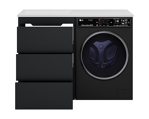 Тумба под раковину Brevita Grafit 120 GRA-01060-013Я Графит матовый