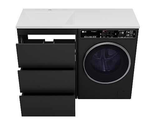 Тумба под раковину Brevita Grafit 120 GRA-01060-013Я Графит матовый