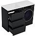 Тумба под раковину Brevita Grafit 120 GRA-01060-013Я Графит матовый