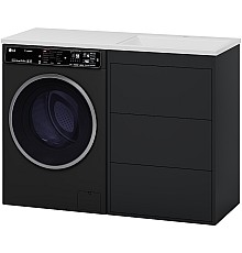 Тумба под раковину Brevita Grafit 120 GRA-01060-013Я Графит матовый