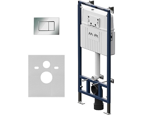 Инсталляция AM.PM MasterFit I012710.0251 для унитаза с клавишей смыва Хром глянцевый