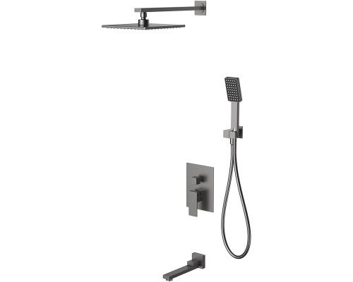 Душевая система Berges Nardis 3S 071012 Оружейная сталь