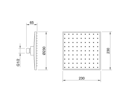 Душевая система Berges Nardis 3S 071012 Оружейная сталь
