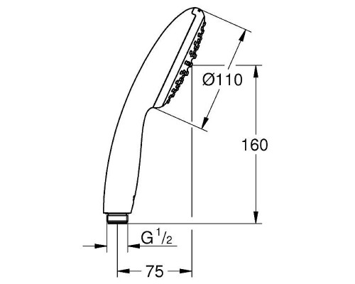 Ручной душ Grohe Tempesta 110 27852003 Хром