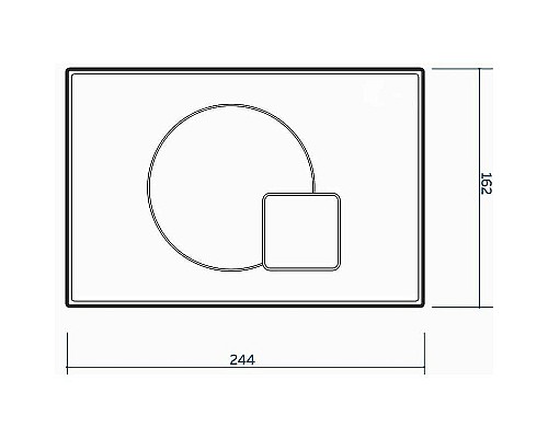 Клавиша смыва Maretti Elio AC12EL-740 Белая матовая