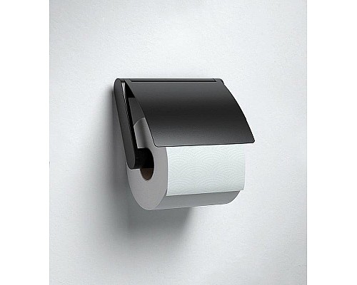Держатель туалетной бумаги Keuco Plan 14960 370000 с крышкой Черный матовый