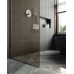Душевая перегородка Maybah Glass 790x1950 в узком профиле Хром матовый стекло бронзовое матовое