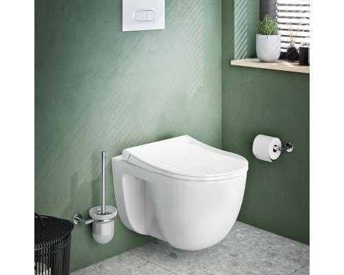 Комплект унитаза с инсталляцией Vitra S40 L-box 9005B003-7211 с сиденьем Микролифт и клавишей смыва Хром глянцевый