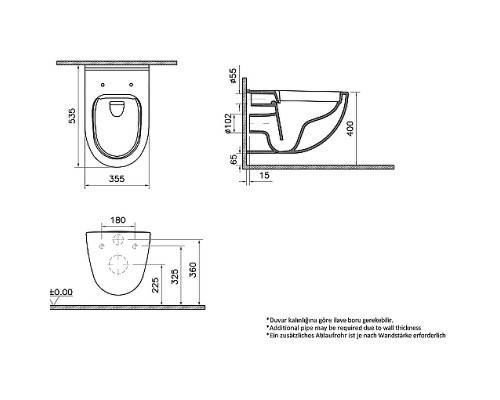 Комплект унитаза с инсталляцией Vitra S40 L-box 9005B003-7211 с сиденьем Микролифт и клавишей смыва Хром глянцевый