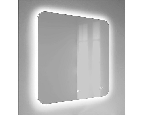 Зеркало Raval Ego 80 Ego.02.80/W/RL с подсветкой с бесконтактным выключателем и часами Зеркало Raval Ego 80 Ego.02.80/W/RL с подсветкой с бесконтактным выключателем и часами