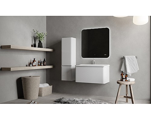 Зеркало Raval Ego 80 Ego.02.80/W/RL с подсветкой с бесконтактным выключателем и часами Зеркало Raval Ego 80 Ego.02.80/W/RL с подсветкой с бесконтактным выключателем и часами