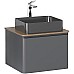 Тумба под раковину Raval Morelle 60 Mrl.01.60/P/A-T/RL подвесная Антрацит Трюфель
