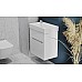 Тумба под раковину Raval Brik 55 Brk.01.55/P/W/RL подвесная Белая