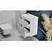 Тумба под раковину Raval Brik 55 Brk.01.55/P/W/RL подвесная Белая