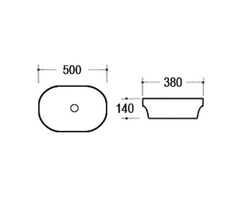Раковина-чаша beWash 50 BK5038CT000 Белый глянец