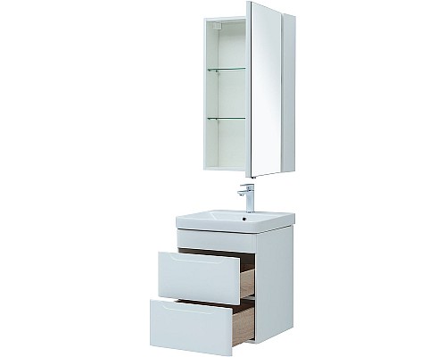 Комплект мебели для ванной Aquanet София 50 274191 подвесной Белый глянец