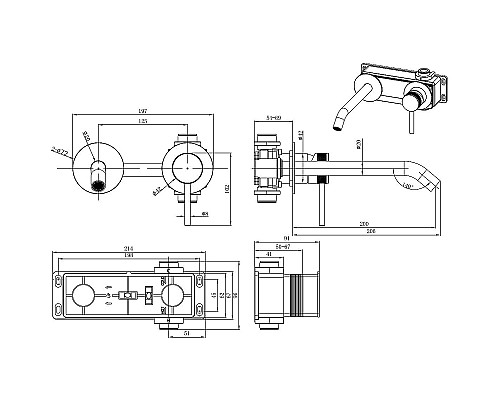 Смеситель для раковины Allen Brau Priority 5.31A03-MG Графит брашированный