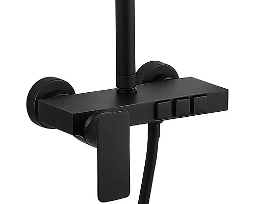 Душевая система beWash BV1MMSS6666 Черная матовая