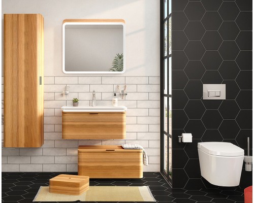 Шкаф пенал Vitra Nest Trendy 45 L подвесной Натуральное дерево