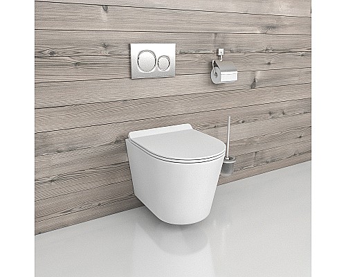 Унитаз beWash Aldo BKWHR401480 подвесной Белый матовый с сиденьем Микролифт