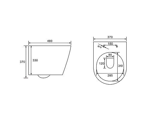Унитаз beWash Aldo BKWHR401480 подвесной Белый матовый с сиденьем Микролифт