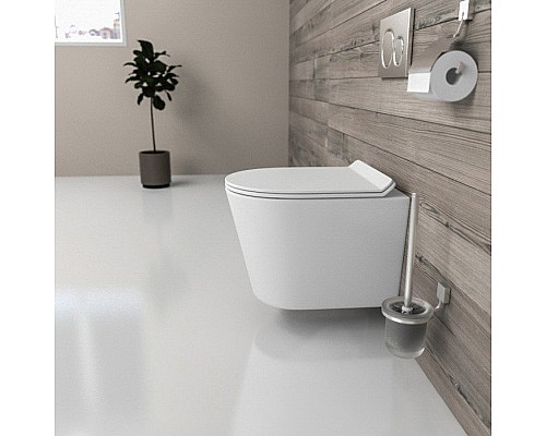 Унитаз beWash Aldo BKWHR401480 подвесной Белый матовый с сиденьем Микролифт