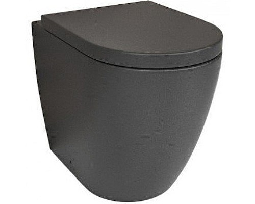 Унитаз beWash Aldo BKFSR101565 приставной Черный матовый с сиденьем Микролифт
