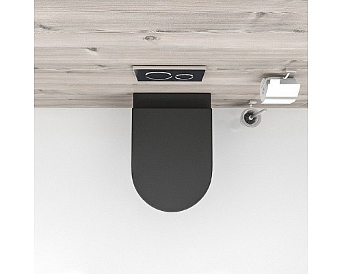 Унитаз beWash Aldo BKFSR101565 приставной Черный матовый с сиденьем Микролифт