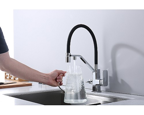 Смеситель для кухни Raglo R85.62 Хром Черный