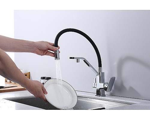 Смеситель для кухни Raglo R85.62 Хром Черный