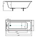 Акриловая ванна Aquatek Eco-friendly Мия 180x70 MIY180-0000007 без панелей, каркаса и слив-перелива