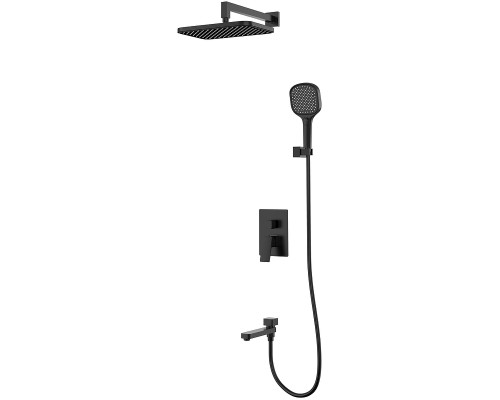 Душевая система Raglo R30.27.06 Черная матовая