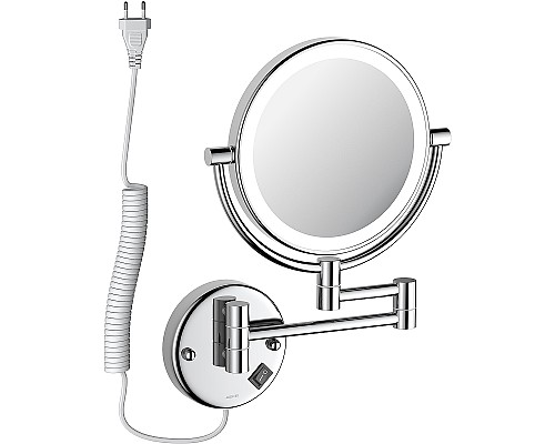 Косметическое зеркало Aquatek AQ4915CR с подсветкой Хром