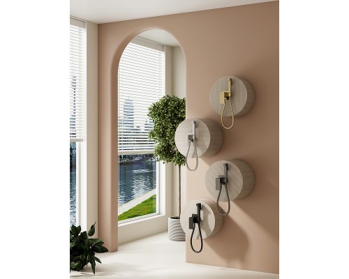 Гигиенический душ со смесителем Splenka S98.52.06 Черный матовый