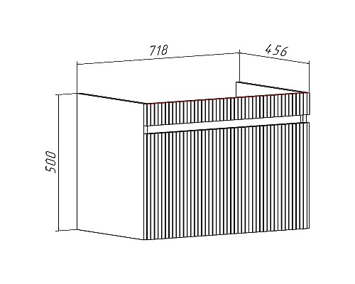 Тумба под раковину Runo Модена 75 00-00002200 подвесная Белая