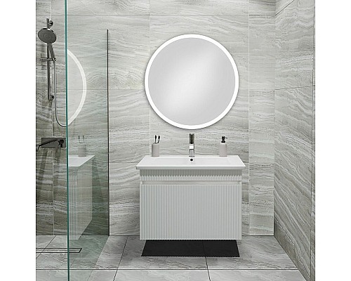 Тумба под раковину Runo Модена 75 00-00002200 подвесная Белая