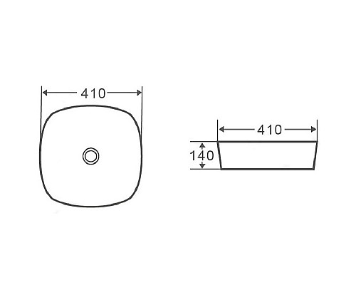 Раковина-чаша Runo Bella 41 00-00001991 Белая