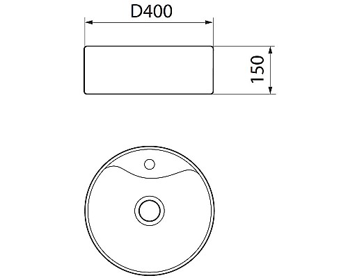 Раковина Runo Sole 40 00-00001448 Белая