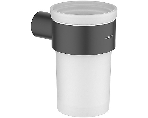 Стакан для зубных щеток Aquatek Лира AQ4427MB Черный матовый