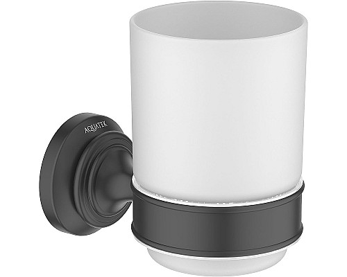 Стакан для зубных щеток Aquatek Классик AQ4504MB Черный матовый