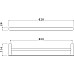 Полотенцедержатель Aquatek Лира AQ4430CR двойной Хром