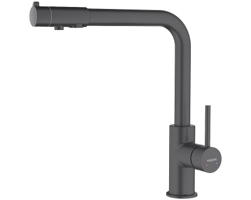 Смеситель для кухни Aquatek Европа AQ1386MB Черный матовый